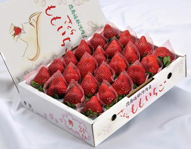 さくらももいちご』 徳島県佐那河内産 約700g（28粒） 化粧箱