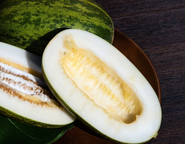 訳あり『パパイヤメロン』茨城県産メロン L〜2L 約5kg（5〜6玉