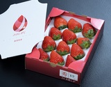『みおしずく』滋賀県産いちご 秀品 約450g（12〜15粒）化粧箱 ※冷蔵