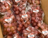 『種無し 甲斐路』 岡山県産ぶどう 2房 計約1kg 簡易箱 ※冷蔵