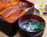 【父の日ギフト用】しじみ付き極大うなぎ蒲焼『大新うなぎ』鹿児島県産 2尾（1尾：約280g） タレ・山椒付き＋宍道湖の大和しじみ180g  ※冷凍
